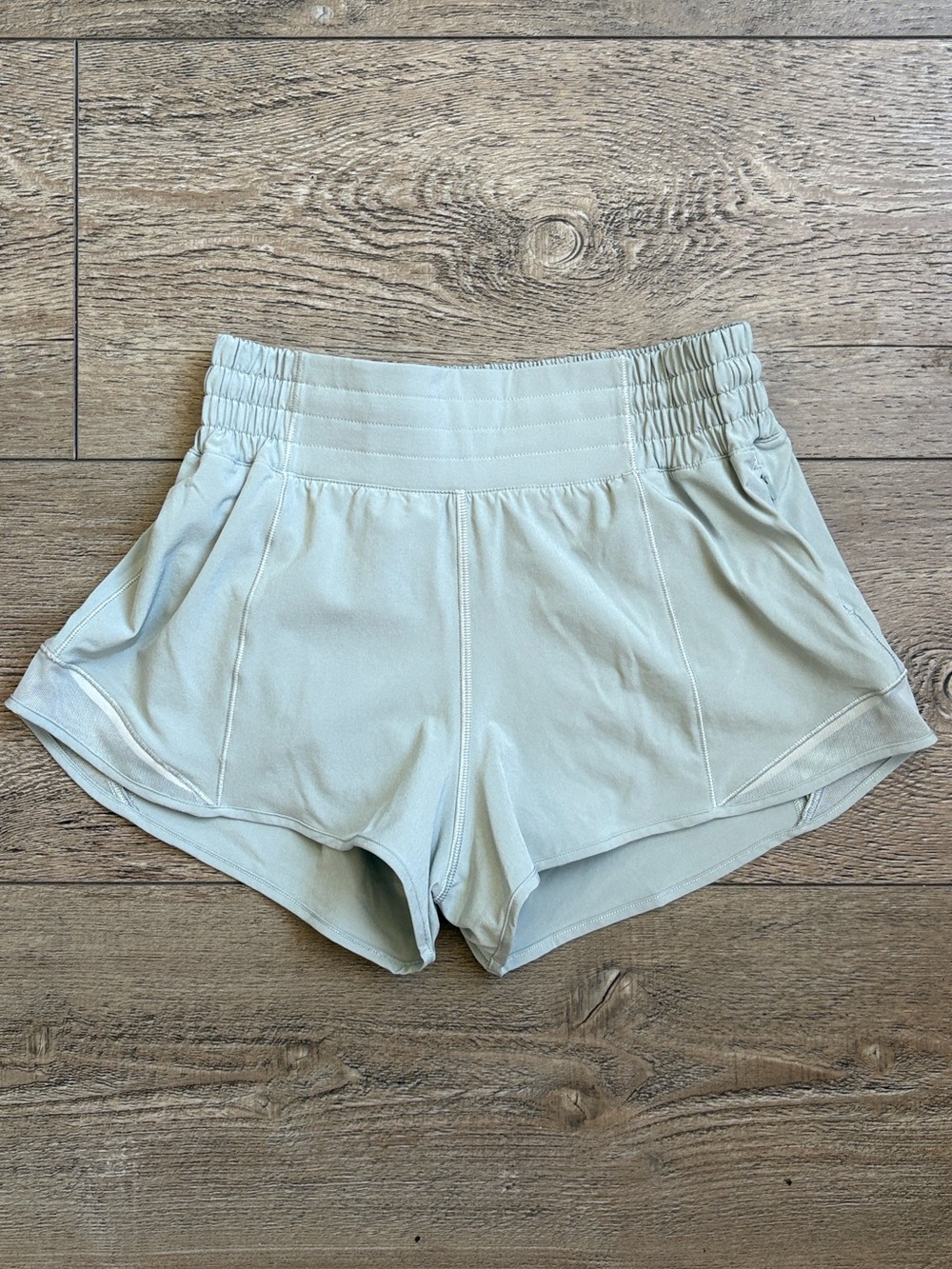 Lululemon Hotty Hot High-Rise Lined Short 4" Inseam in Blue Cast